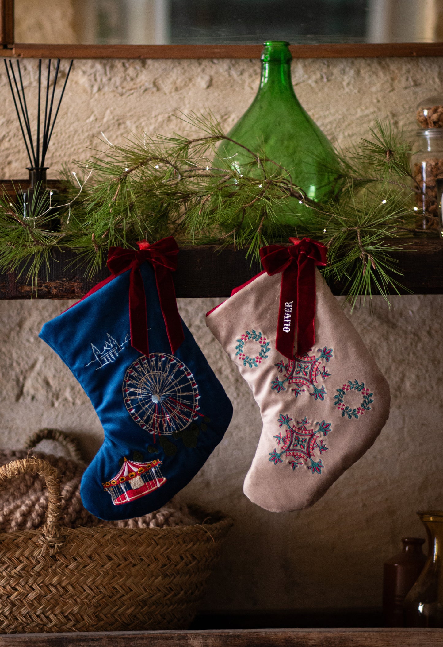 LUXURY VELVET CHRISTMAS STOCKINGS